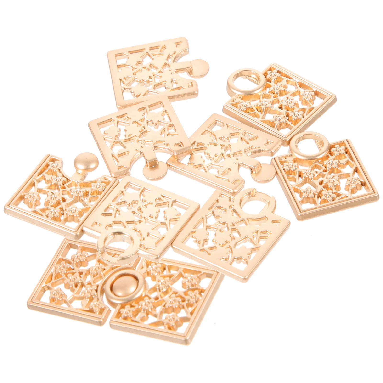 

1pcs Hollow Peach Blossom Clasps For Sew On Clothes Buttons Hanfu Shawl Cloak Cardigan Sew On Buttons Craft Supplies