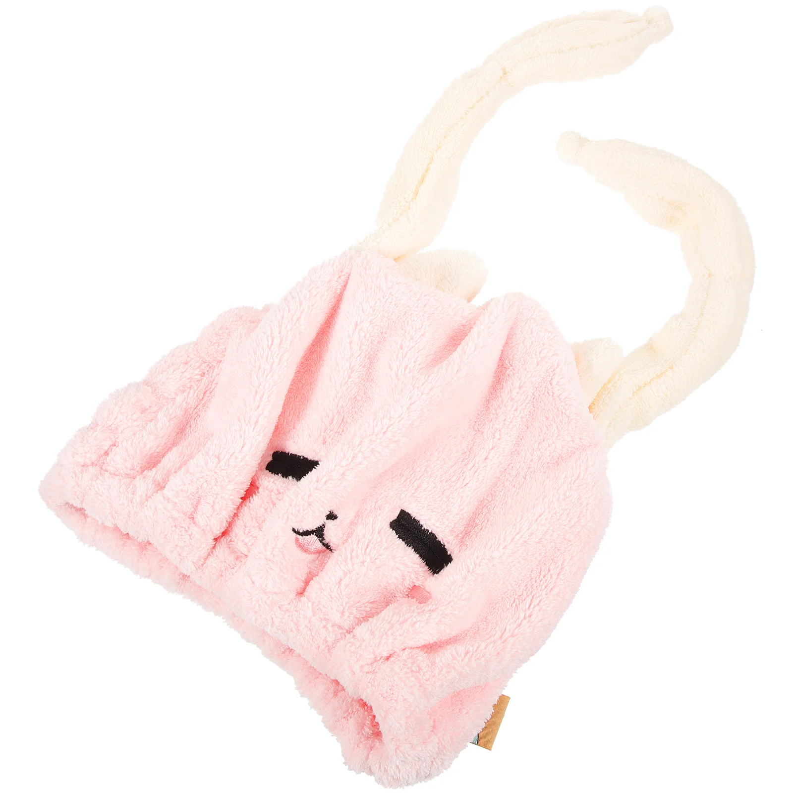 منشفة ماصة لتجفيف الشعر، غطاء لف الشعر، غطاء ناعم من الألياف الدقيقة، تصميم لطيف للأذن، منشفة سريعة الجفاف وسريعة الجفاف