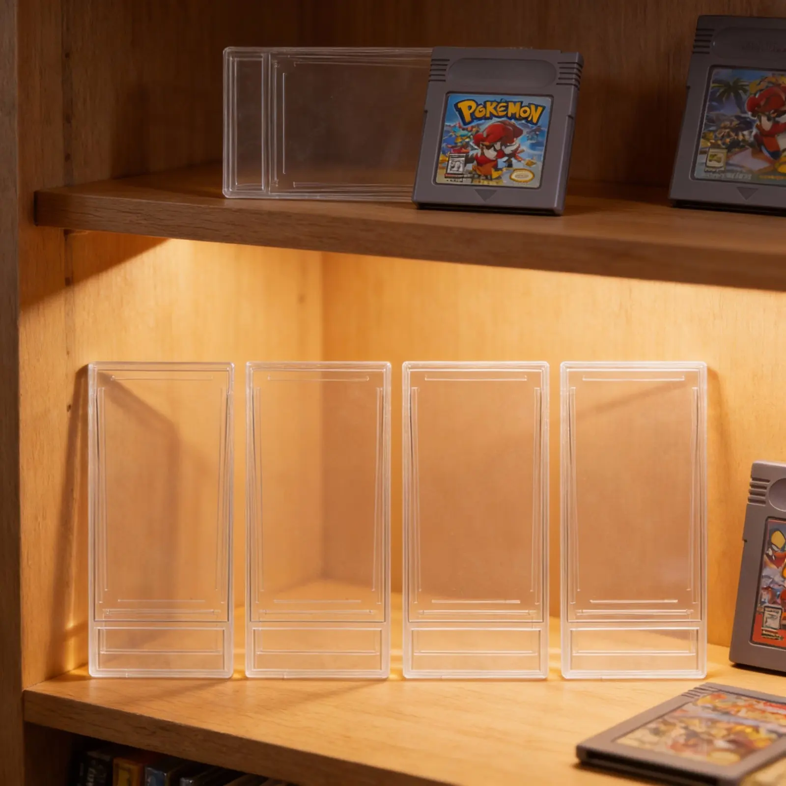 

Набор из 5 прозрачных жестких пластиковых футляров для хранения игровых и спортивных карт, 166x80 мм, двусторонние, прозрачные