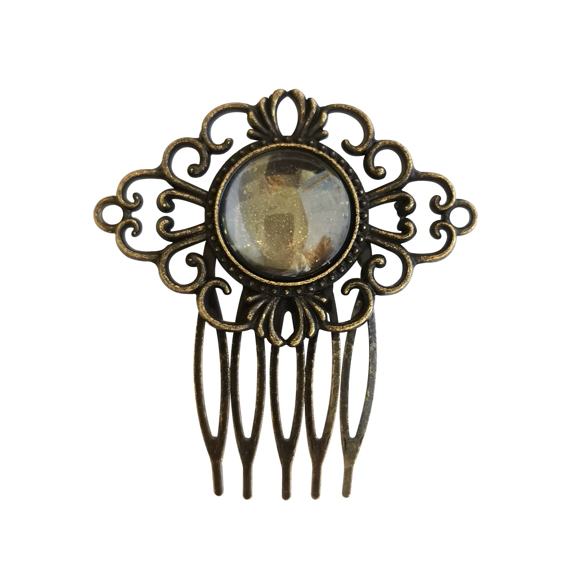 3pcs Vintage Crystal Decorative Side For Bun Bridal Headwear Pins Clip Wedding Bride Styling Accessories Parting Comb Alloy Side