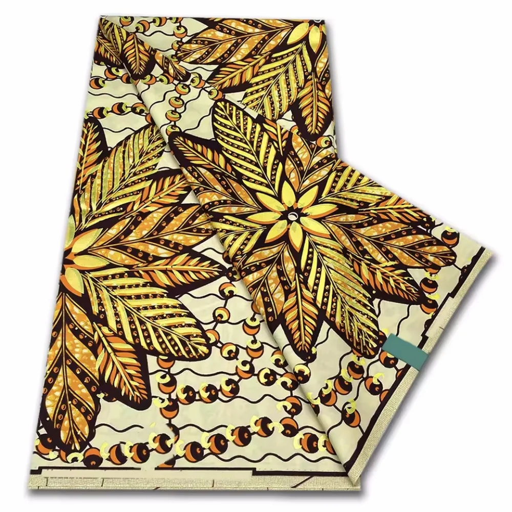 Premium Super Soft Royal Satin Prints Fabric African Wax Fabric 100% Cotton High Quality 6 yards Nigeria Ankara Fabric 3c5
