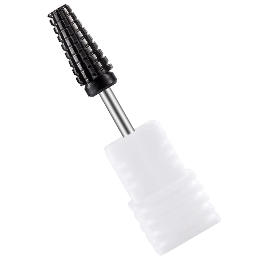 黒セラミックビット再利用可能なアクリル爪マニキュアドリルビットネイルアートアクセサリー安全ビット女性ネイルケアツール