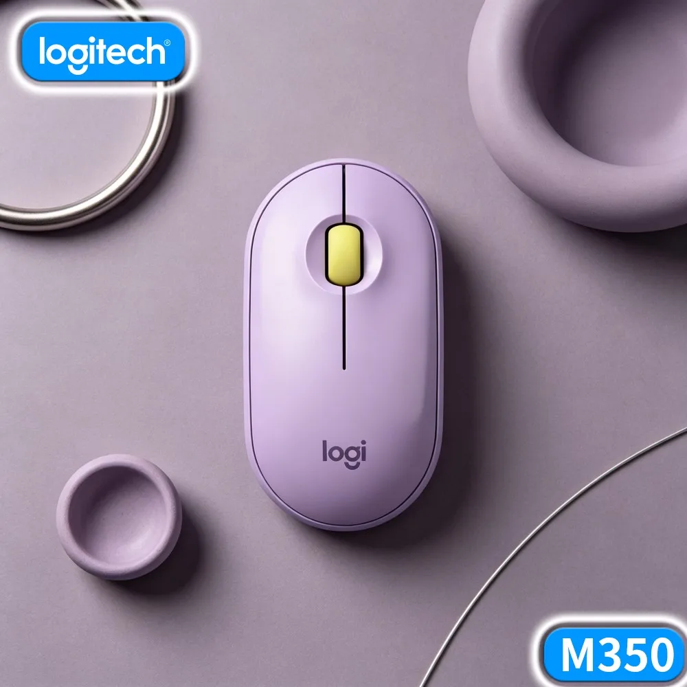 Logitech M350 PEBBLE Wireless Mouse 2.4G Bluetooth High Precision For Laptop Notebook PC Tablet Home Office Work