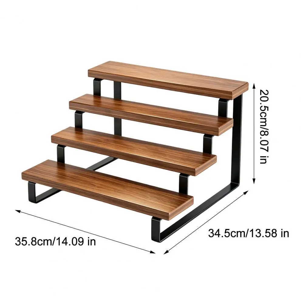 Multi-storey Kitchen Countertop Storage Artifact! Layered Display Stand for Orderly Placing Seasoning Bottles and Cans