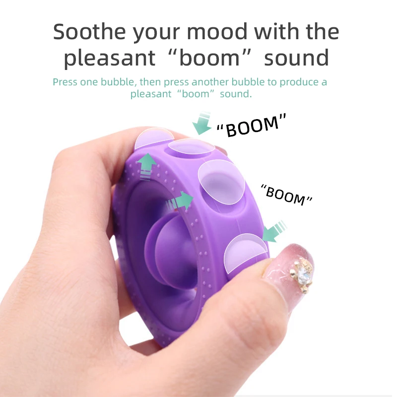 قابض يدوي من السيليكون مقاوم للماء وسهل التنظيف، وتوزيع الضغط حتى، وقبضة مريحة، ولعبة تخفيف التوتر #4