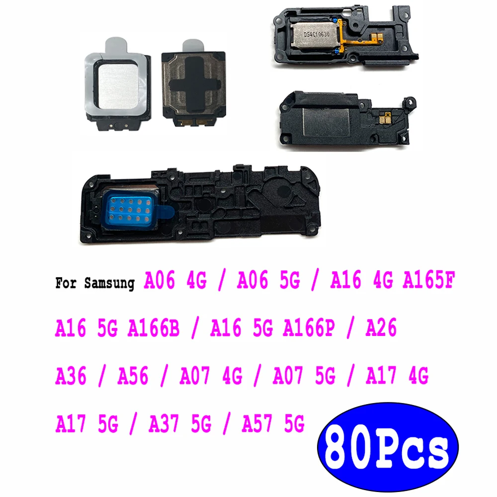 80 Stück, Lautsprecher unten, Lautsprecher, Sound-Buzzer, Klingelton, Flexkabel für Samsung A06 A16 A07 A17 A37 A57 4G 5G A26 A36 A56