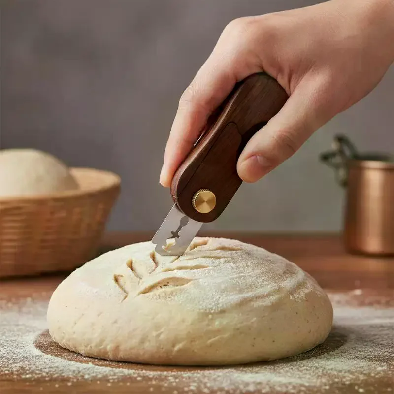 10Pcs Dough Scoring Knife Blades Stainless Steel Homemade Bread Lame Tool Foldable Sourdough Scorer Baking No Rust Sharp