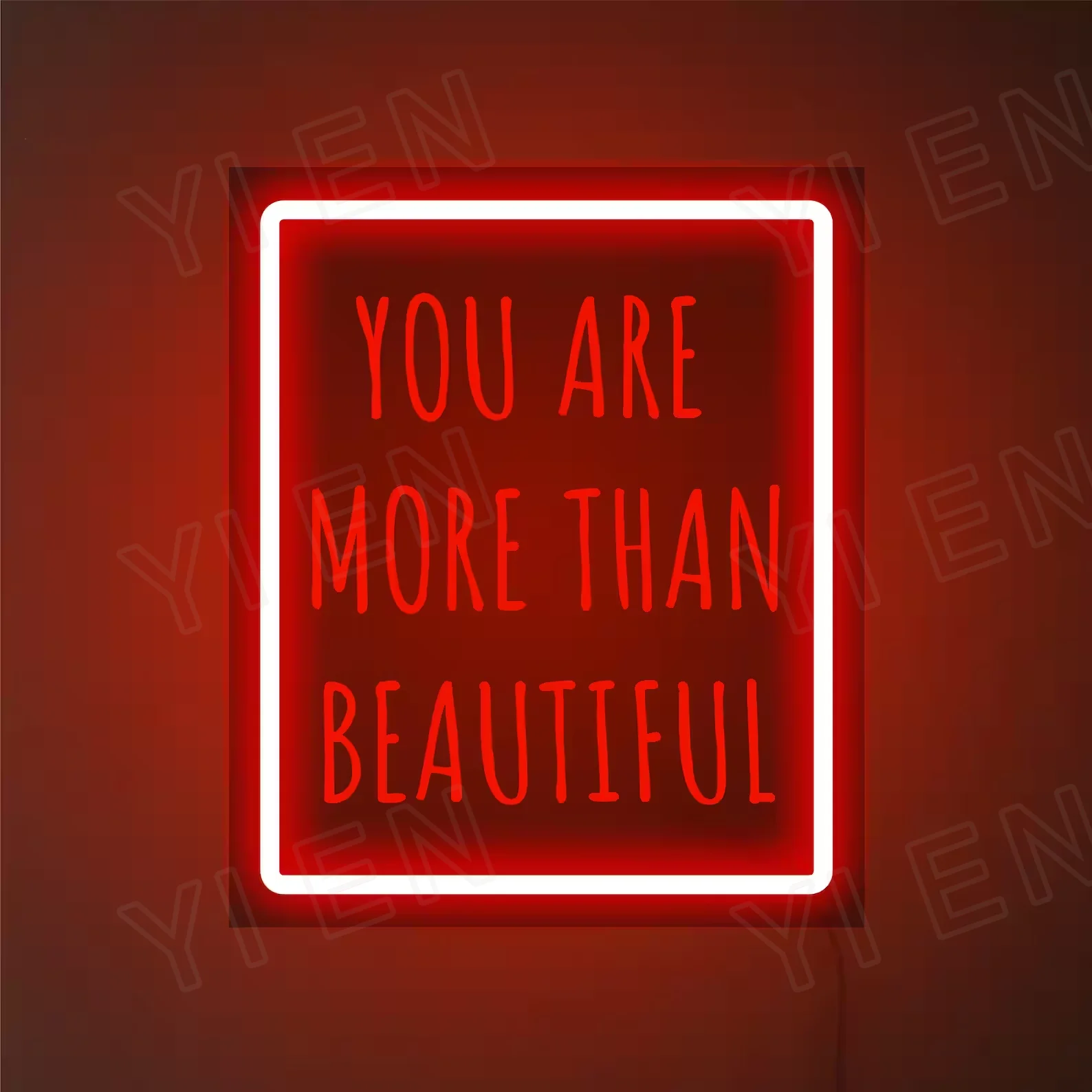 

3D You are More Than Beautiful Neon Sign, USB Neon Sign For Salon, Quote Neon Sign, Led Sign For Salon, Bathroom Neon Sign