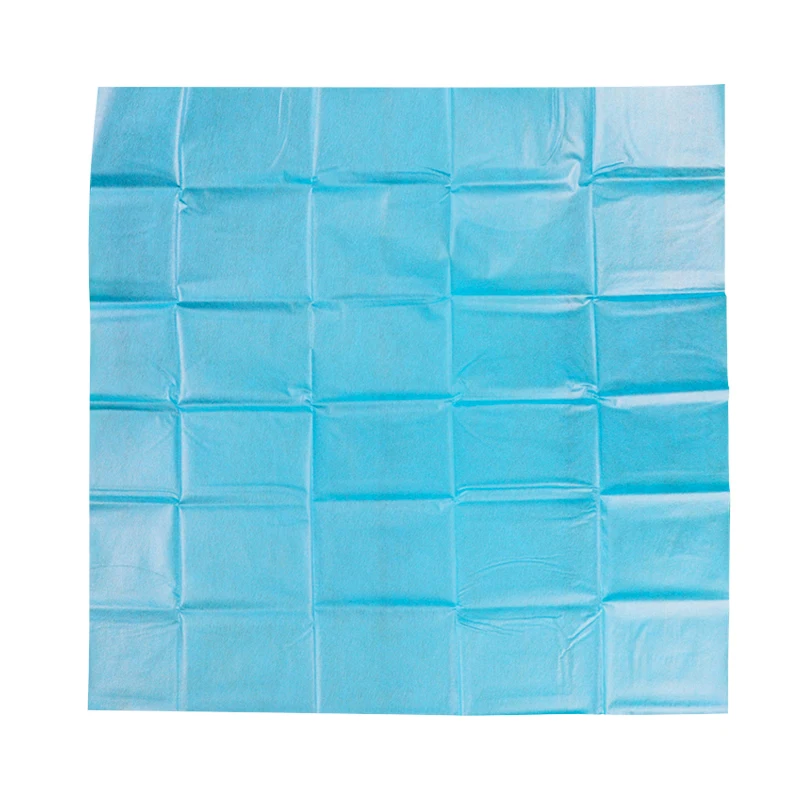 Disposable Surgical Drapes Surgical Sheet Blue Surgical Towel Non-woven Sterile Hole Sheet 600*800mm 600*600mm