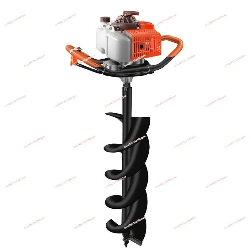 Two-Stroke Gas Powered Post Hole Digger Earth Auger Borer Fence Ground Drill  Agricultural  Digging Machine