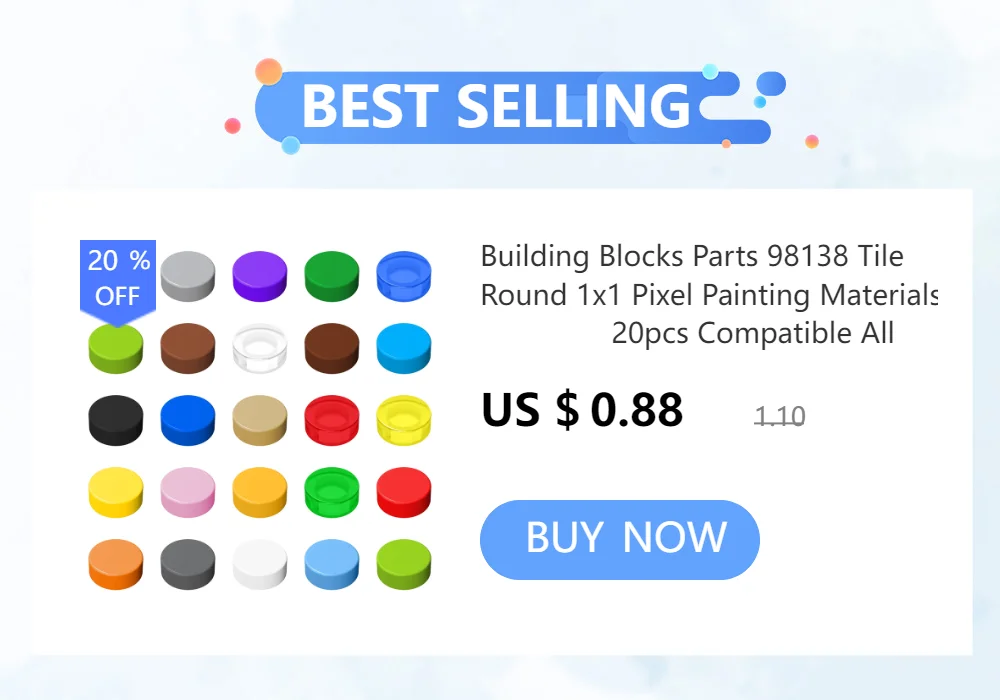 Little Builder 62113 Building Blocks Parts 10pcs Bar 1x4x3 DIY Assembles Educational Particles Part MOC Toy Children Gift