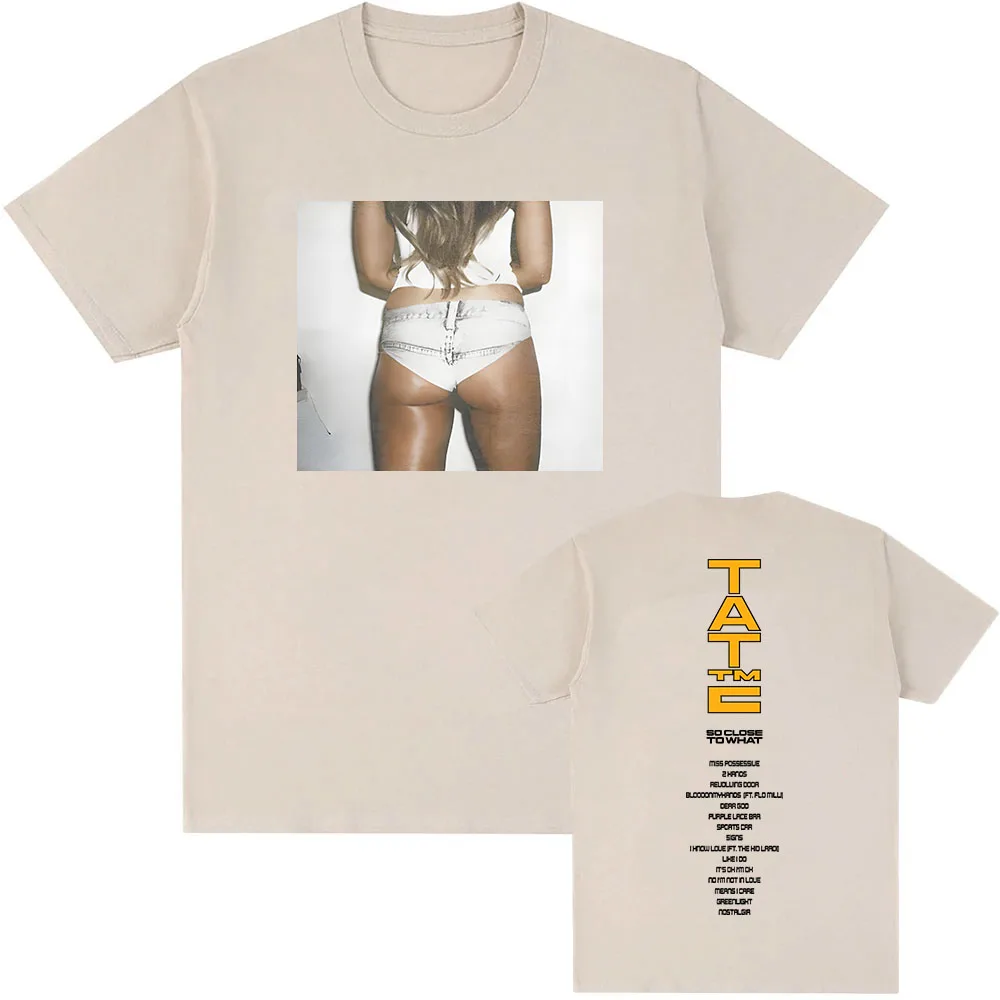 2025 ألبوم قريب جدا ما قميص مطبوع تيت ماكراي المغني القطن تي شيرت الرجال النساء الملابس الهيب هوب الصيف المحملة الشارع الشهير القمم