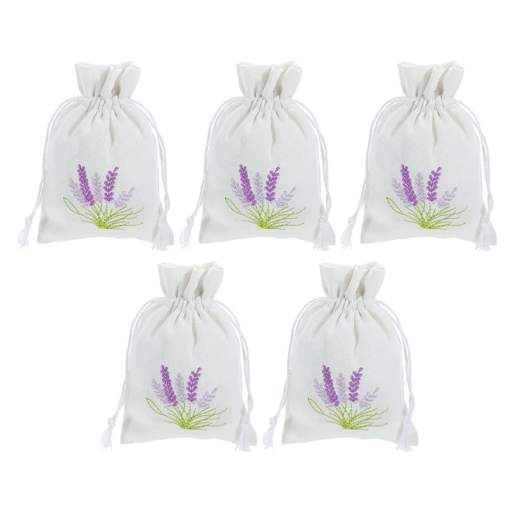 Lavender Bag Decorative Sachet Bags Portable Empty Sachets Satchel Drawstring Scent Container Car Package