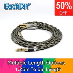 2 Core 2.8mm Litz OFC Earphone Shield Braid Sleeve Cable For Hifiman Sundara Ananda HE1000se V2 HE6se he400se Arya XS LN008063