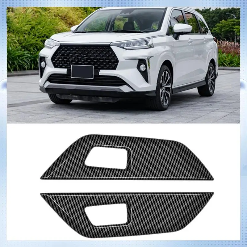 

НОВИНКА-для Toyota Veloz Avanza 2022 2023, автомобильный интерьер из углеродного волокна, внутренняя задняя дверная панель, полоса, крышка, рамка, аксессуары