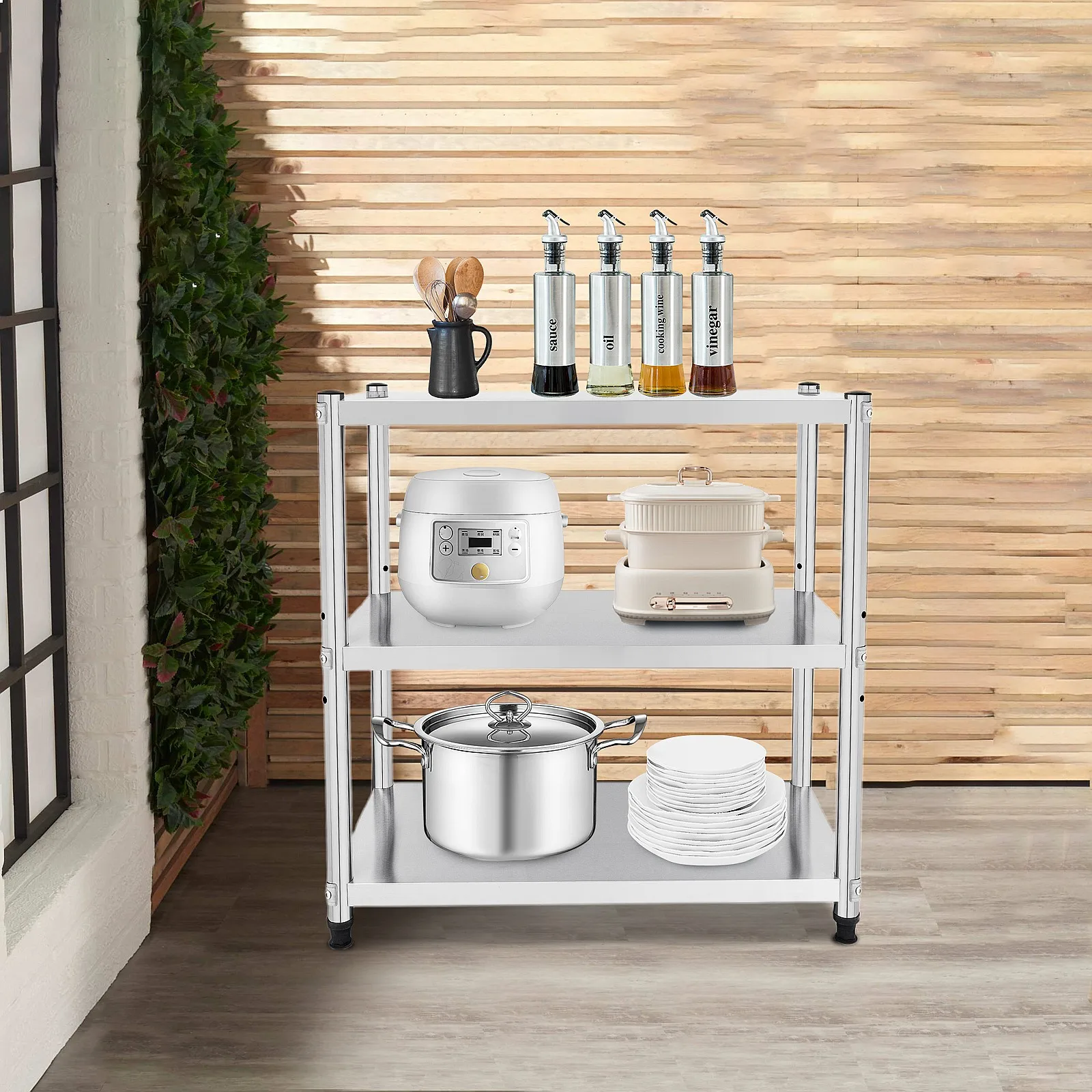 3 Tiers Stainless Steel Kitche - đánh giá và giá Commercial Kitchen Microwave