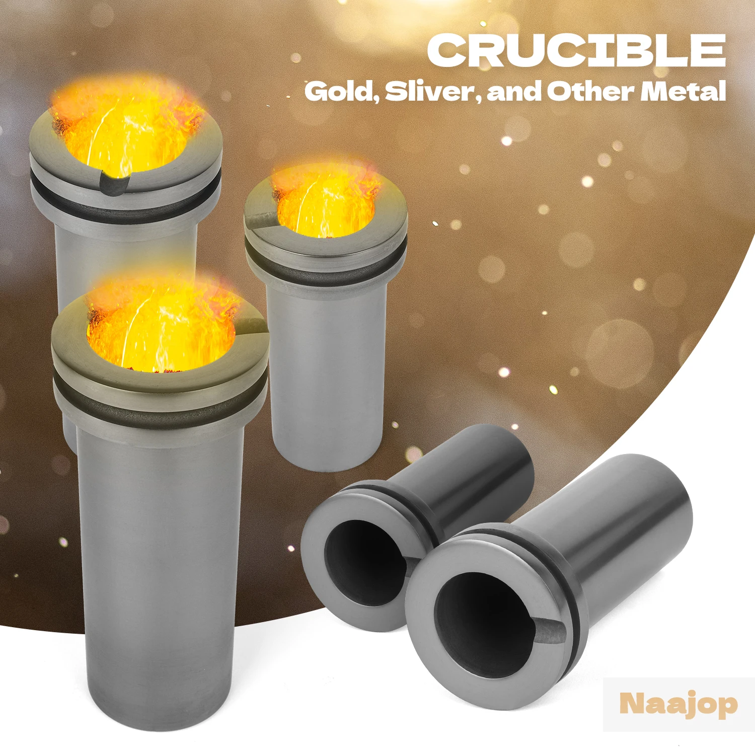 

Graphite crucible Gold Sliver Melting Furnace accessories Jewelry melting crucible Jewlery casting tools Capacity 1KG/2KG/3KG