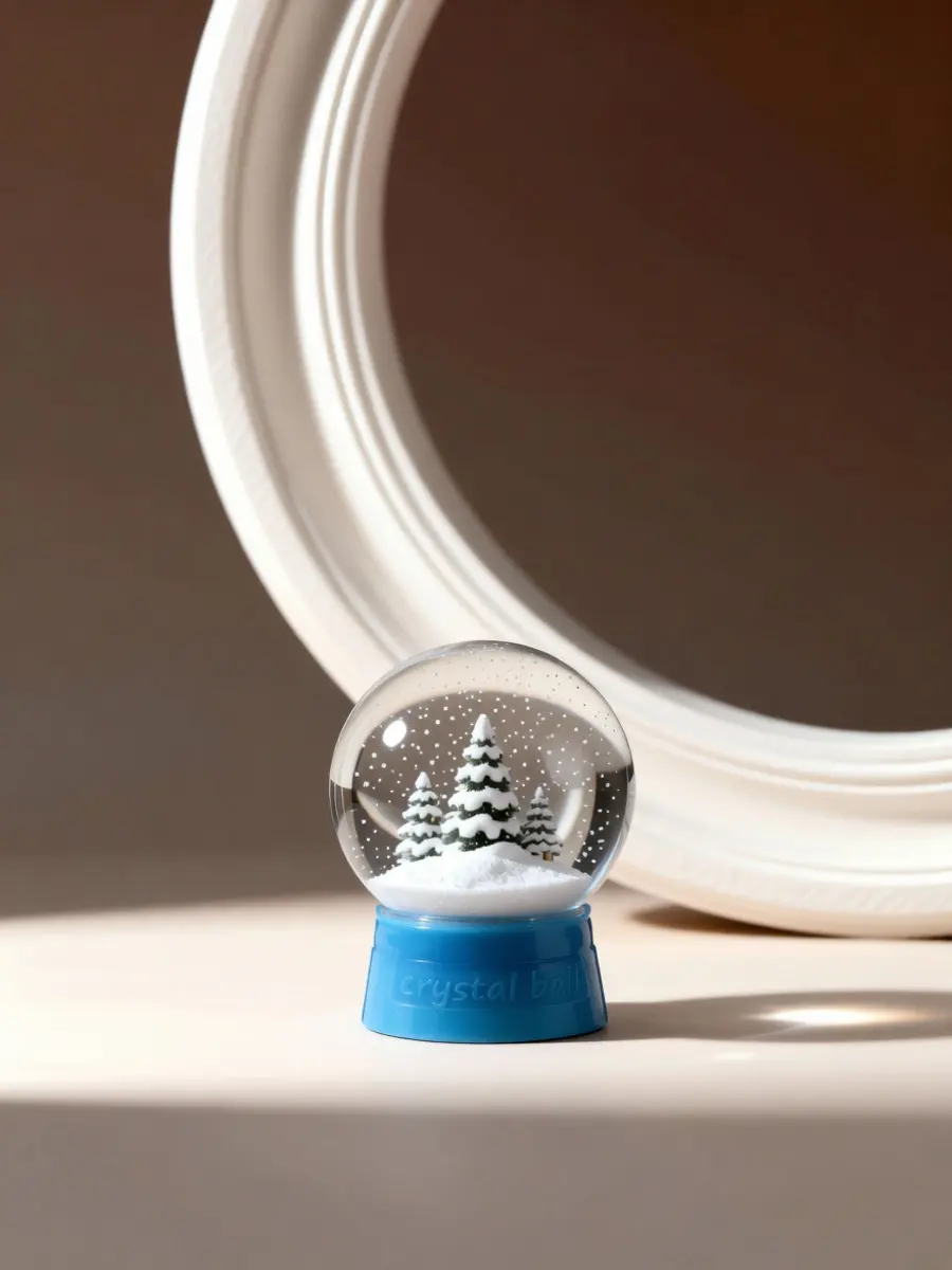 6Pcs Clear Plastic Snow Globes with Screw Off Cap Fillable DIY Water Globe Christmas Home Decoration Craft Set