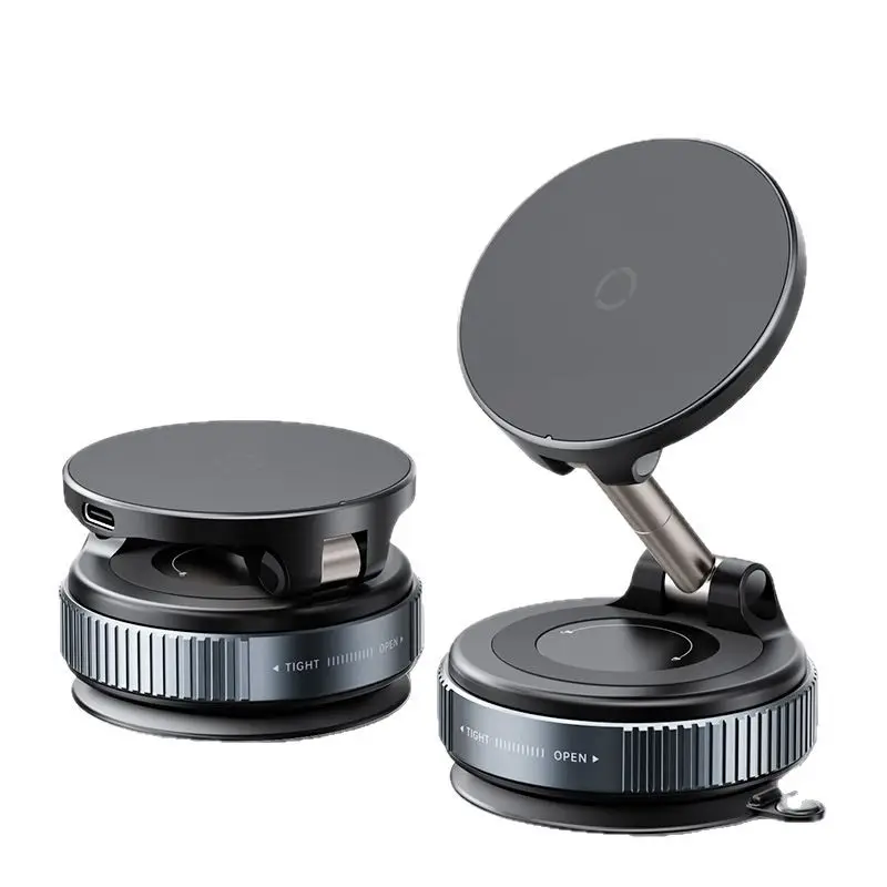 

TikTok Viral Wireless Charging Vacuum Magnetic Foldable Rotatable Car Phone Holder – 360° Multi-scene Navigation Mount