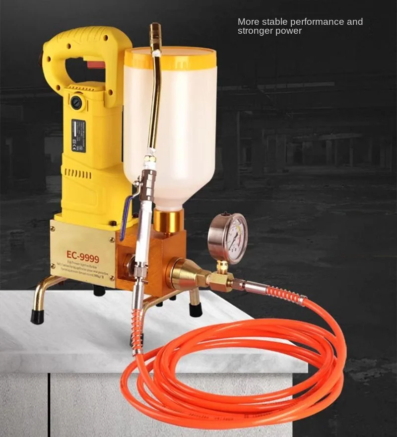 CheapEC9999 High Pressure Waterproof Grouting Machine 1100W Injection Pump Epoxy/Polyurethane Foam Grouting Liquid Leak