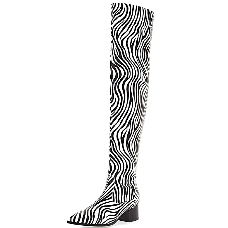 Elegant Over the Knee High Boots Women Shoes New 2024 Point Thigh High Boot Sexy Black Party Dance Shoes Lady Plus Size 45