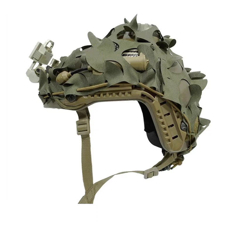 Fast Tactical Helmet Cloth CS Game Field Equipment 3D Tactical Helmet Cover Camouflage Helmet Dark Camouflage