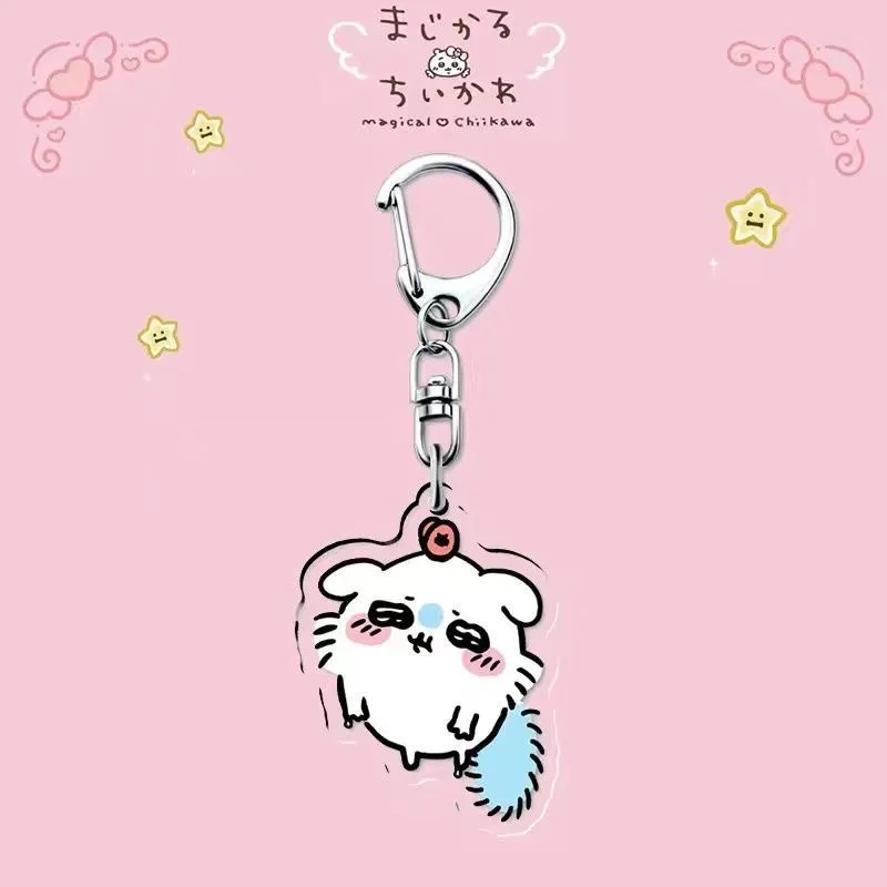 Chiikawa Summer Limited Sweet Creature Acrylic Lovely Keychain Jewelry Baby Gift Bag Charms Keyring Souvenir Key Chain Pendant