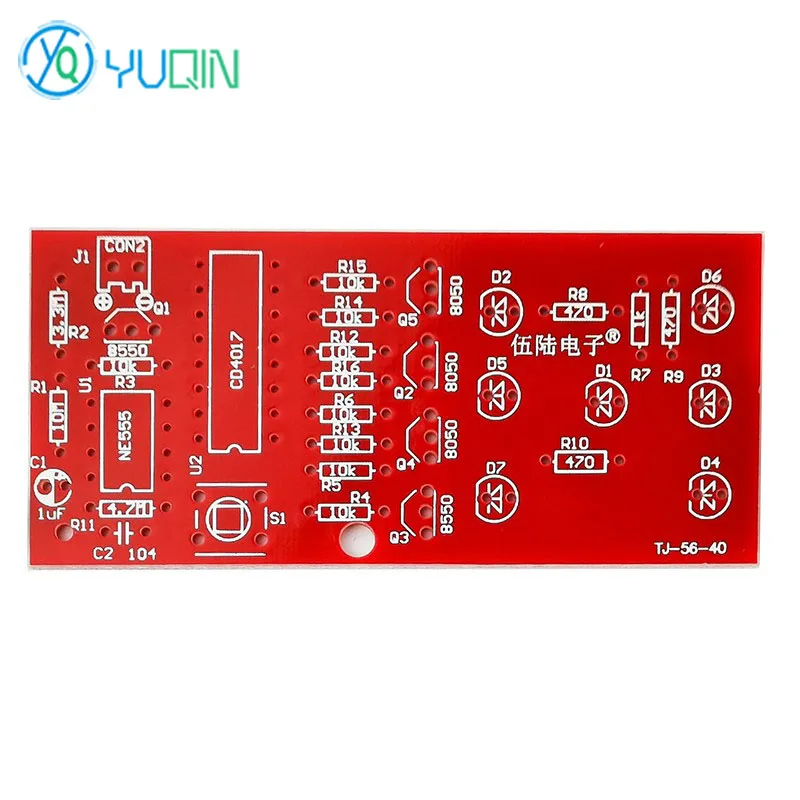 LED Fun Electronic Dice Circuit Board DIY Welding Exercise Kit Experimental Production Assembly Teaching Product Components