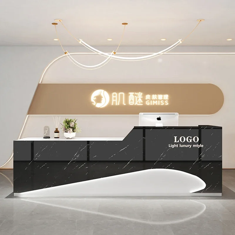 

Professional Classic Bar Counter Unique Senior Commercial Modern Reception Desk Glamour Simple Mostrador Commercial Furniture