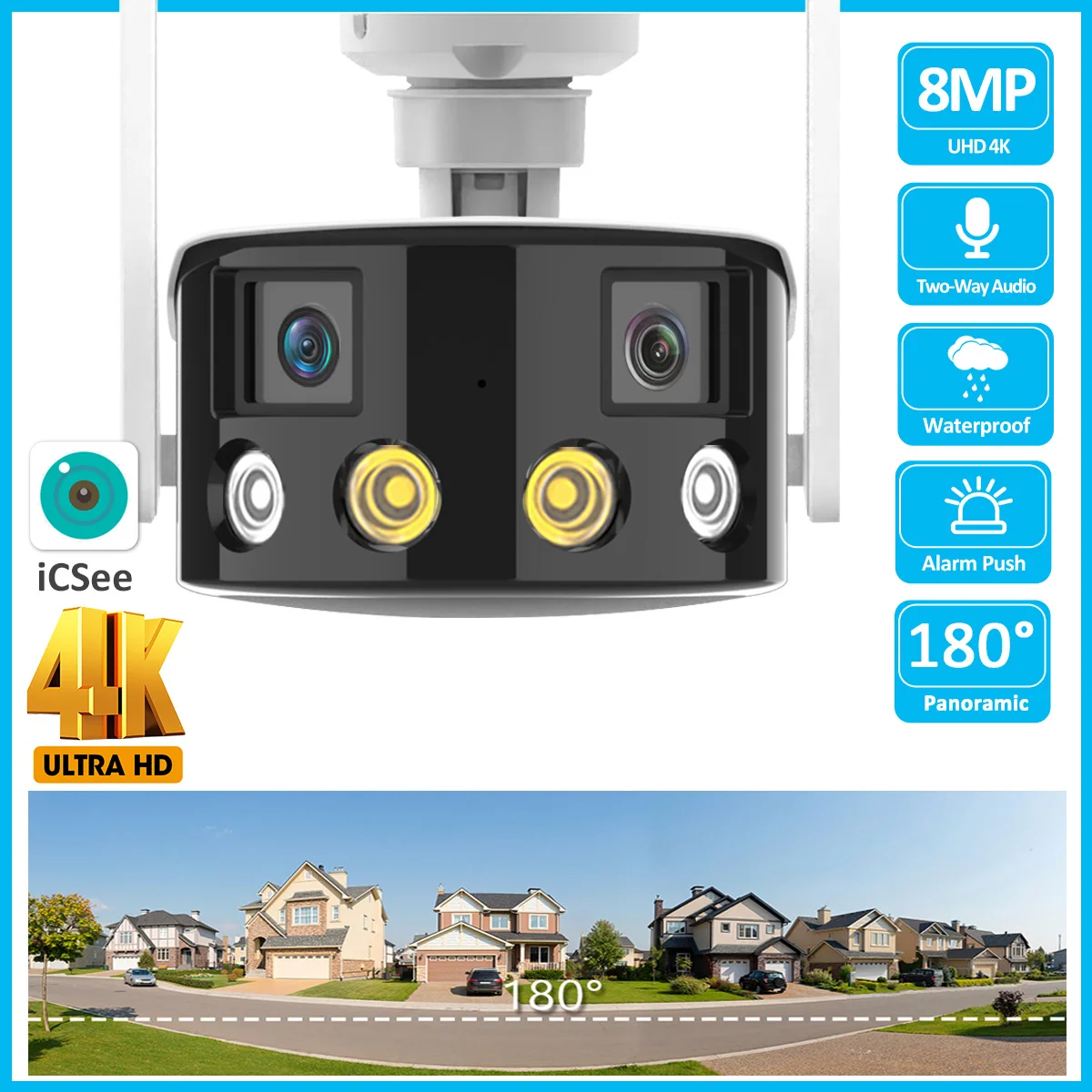 camera-de-surveillance-exterieure-ip-wifi-4k-8mp-180-°-etanche-ultra-grand-angle-pour-touristes-avec-detection-ia