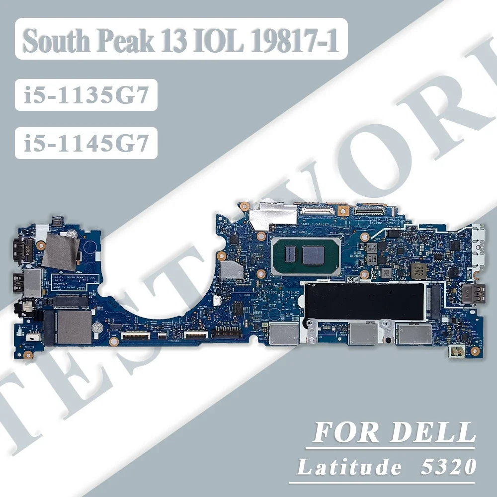 

19817-1 Laptop Motherboard For Dell Latitude 5320 With i5-1135G7 i5-1145G7 CPU 8/16GB Notebook Mainboard