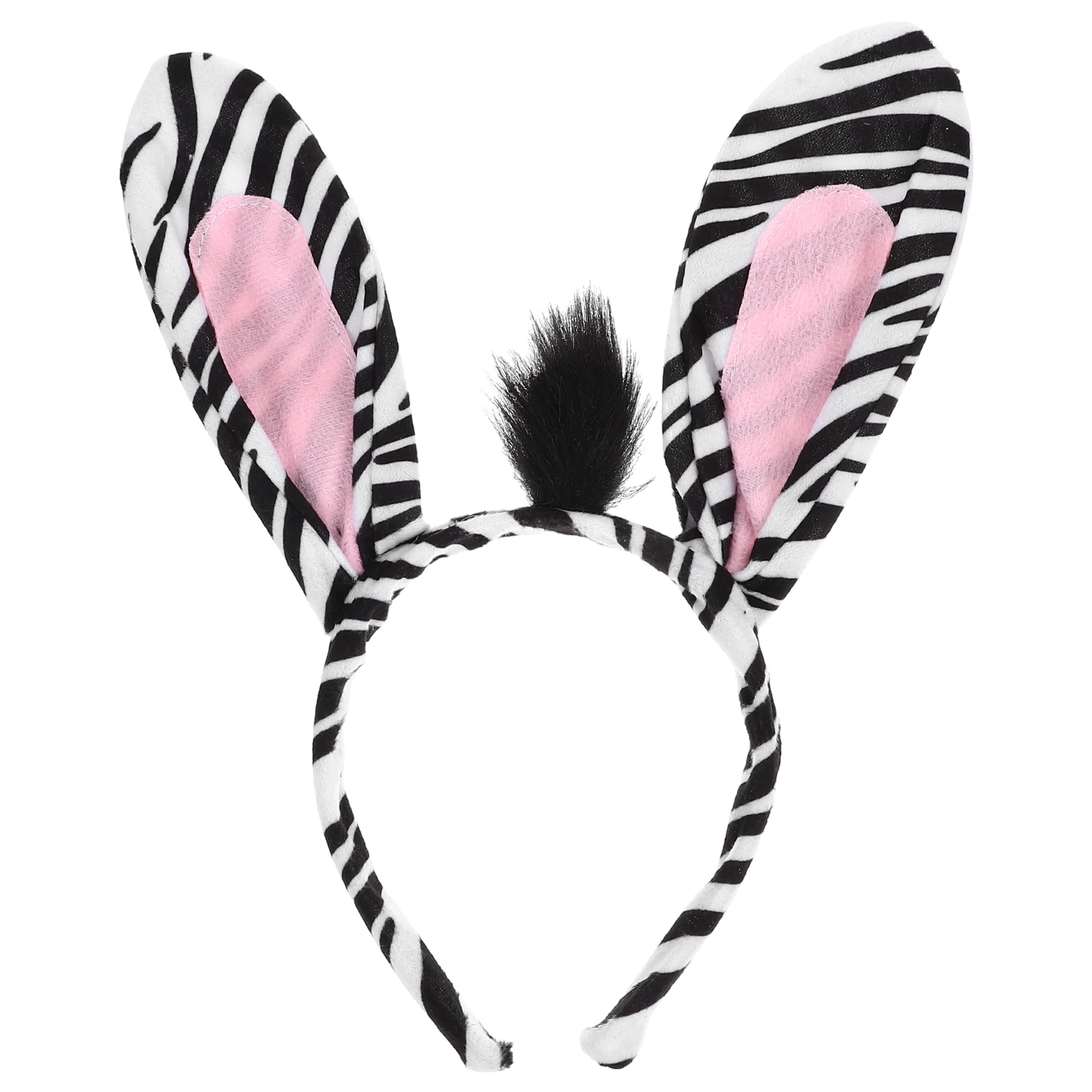 

Animal Hair Cosplay Party Supplies Lovely Zebra Ear Design Headband Accessory Hairwear Performance Masquerade Party Favors