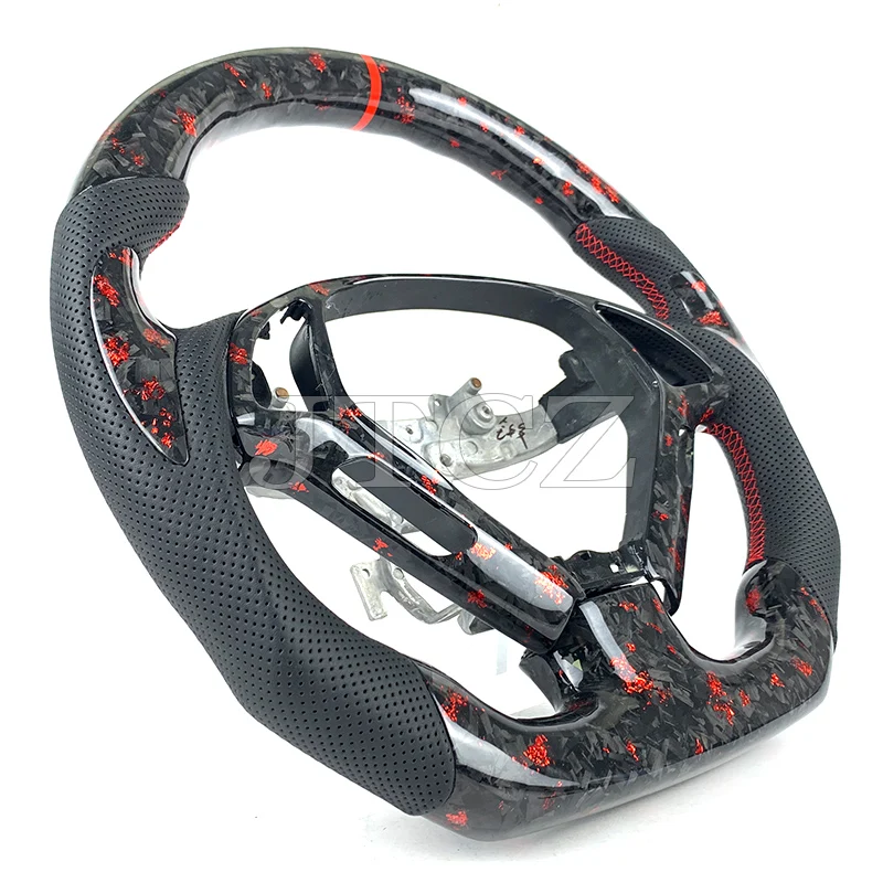 Para Infiniti EX35 EX37 G35 G37 Q60 G25 volante de fibra de carbono forjado accesorios de coche 2011 2012 2013 2014 2015 2016