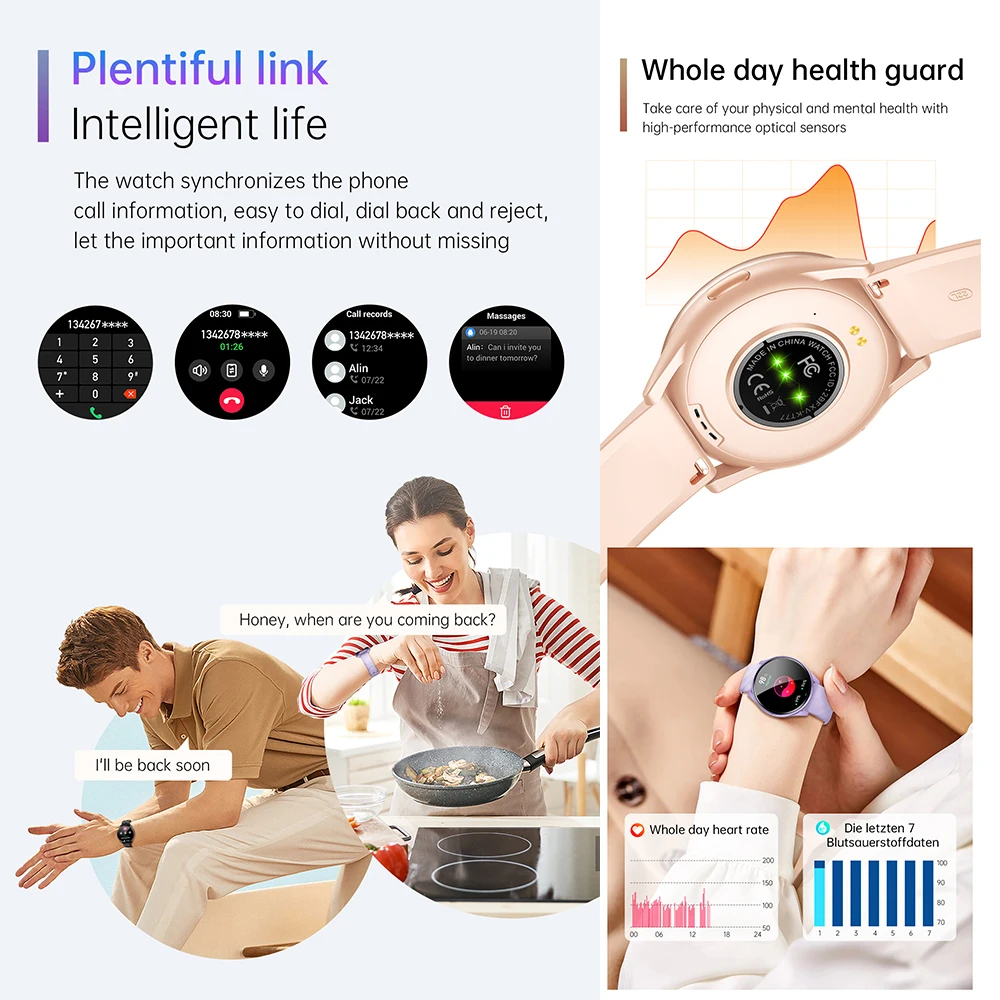 Professional Waterproof Smart Watch Women Men 1.46inch Outdoor Sports Swimming Watch Bluetooth Call Health Monitoring For Xiaomi