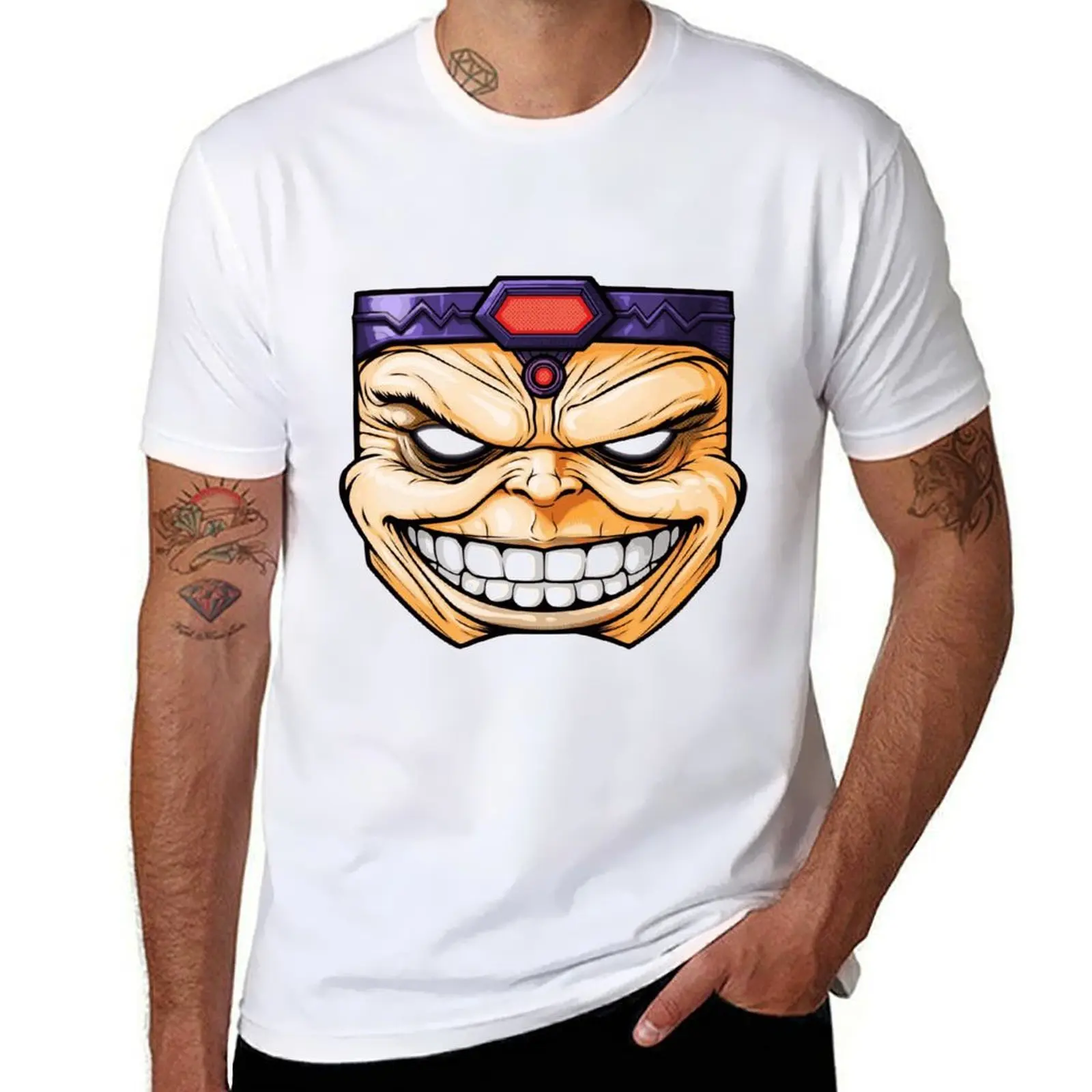 Футболка Modok, хлопковая футболка, 100% забавные футболки, футболка с темным юмором Футболка Modok, хлопковая футболка, 100% забавные футболки, футболка с темным юмором
