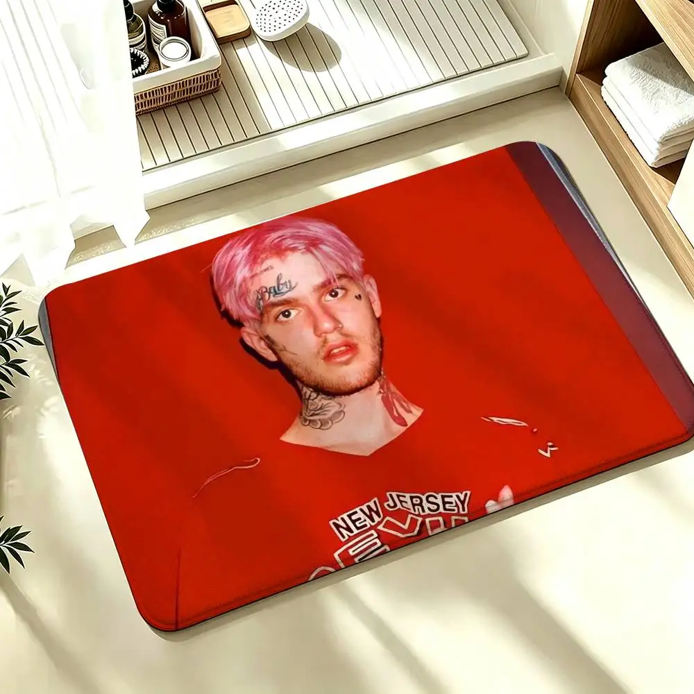 Lil Peep Hellboy Love Rapper Shower Room Absorbent Small Floor Mat Soft Comfortable Decorative Foot Mat