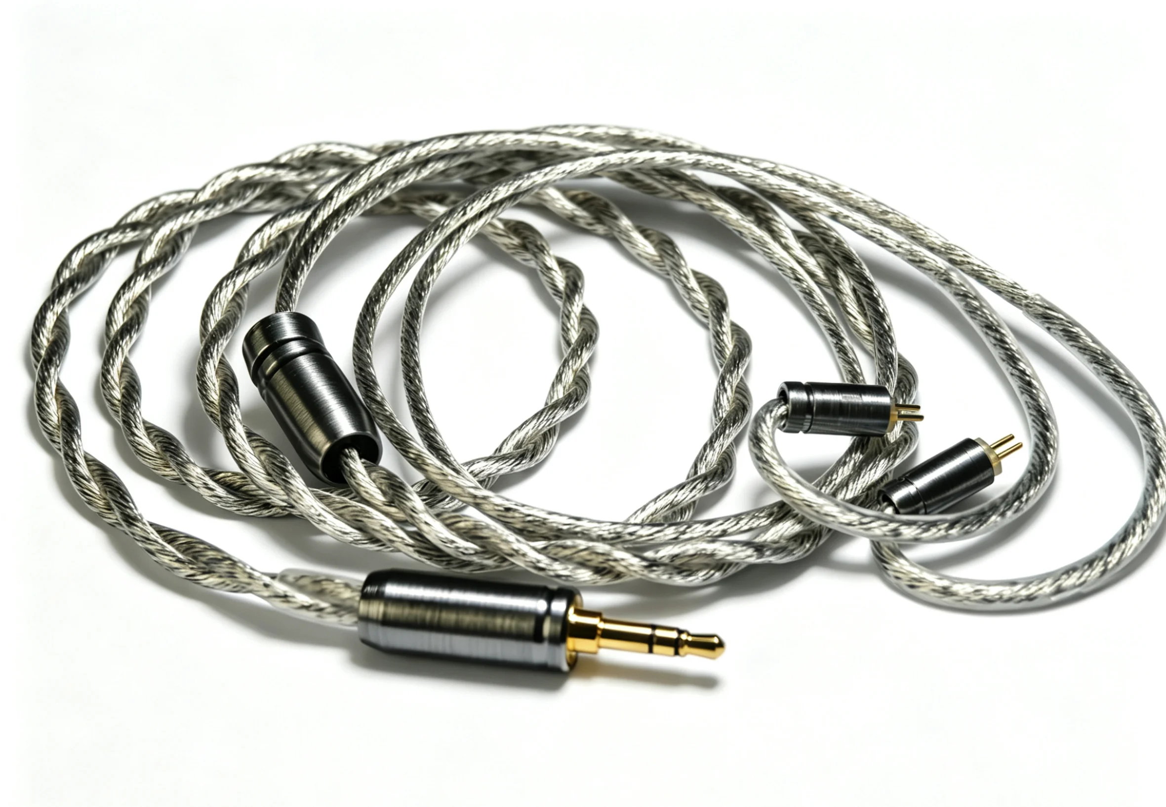PULA 2.5/2C Alloy Coaxial IEM Upgrade Cable 4.4mm Balanced 0.78 2Pin Silver-Plated Copper & Copper-Silver Alloy Mixed Conductor