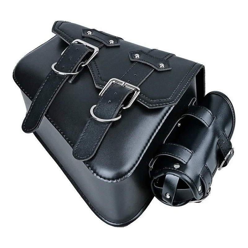 PU Leather Motorcycle Saddlebags Side Tool Pouch Bag Luggage Saddle Bag Pouch Left/Right For Harley Sportster XL 883 1200 48 72