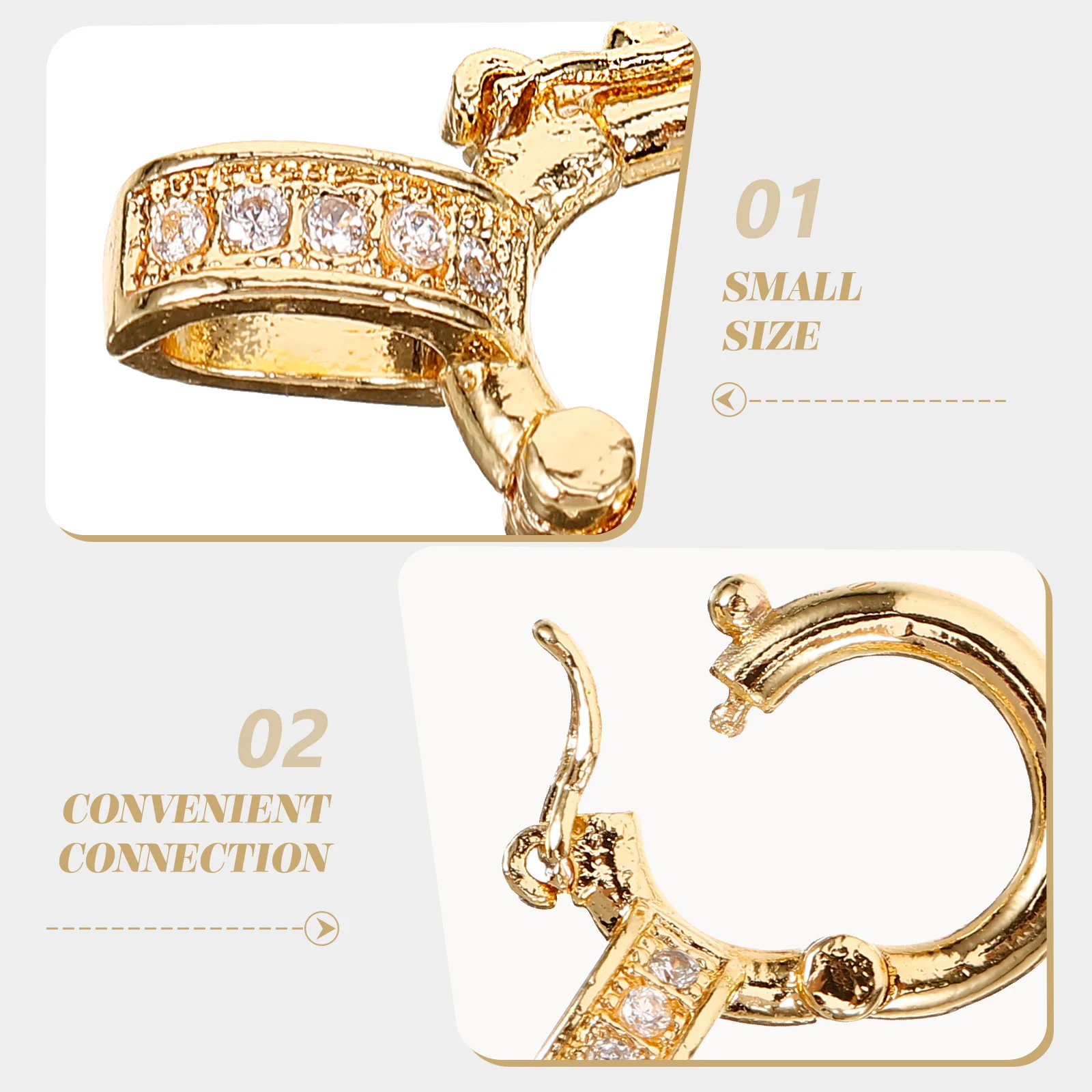 

5 шт. универсальный нежный преобразователь, медные застежки, разъемы «сделай сам», ожерелье, удлинители для ювелирных изделий, удлинители с круглым отверстием, серебро