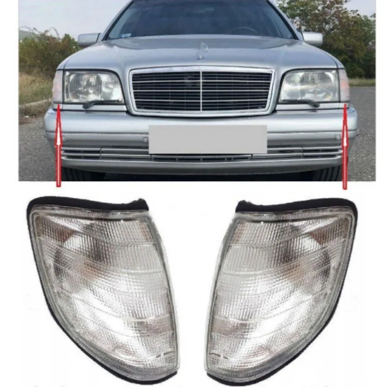 

For Mercedes-Benz S-class W140 Turn Signal Light Front Corner Lights 1408260543 1408260643