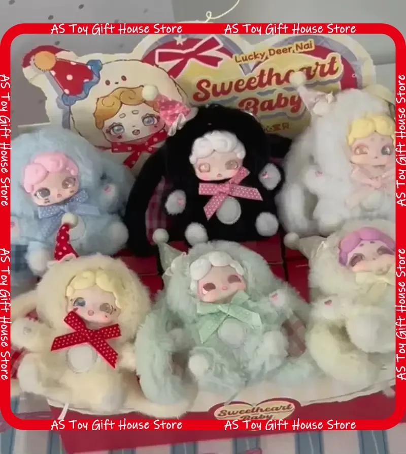 Luckydeernai Süße Baby-Mini-Plüschpuppe Blindbox Niedlicher Kawaii Flauschiger Taschenanhänger Handy-Anhänger Feiertags-Geburtstagsgeschenk