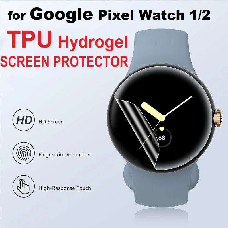 10PCS TPU Hydrogel Screen Protector for Google Pixel Watch 2 Smart Watch HD Clear Soft Protective Film