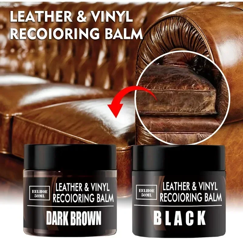 Leather Repair Cream Color Touch Up Cream Leather Goods Renovation Dyeing Oil Leather Filler for Leather Repair Cracks Burn Hole