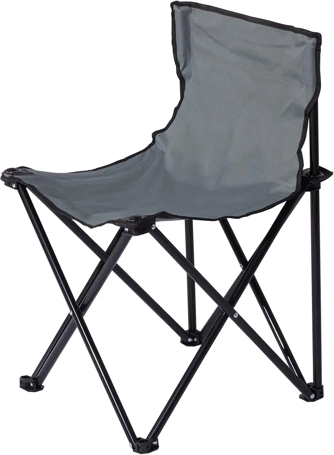 Portable Fast Folding Chair, Ideal for Sauna, Fishing, Lightweight Compact Backpack Chairs, Grey
