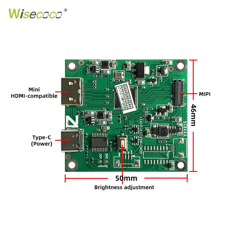 Imagem -06 - Polegada Round Display Lcd 720*720 Circular Tft Ips Painel de Casa Inteligente Módulo Wisecoco Tela Alto Brilho Mipi Controlador Placa 4