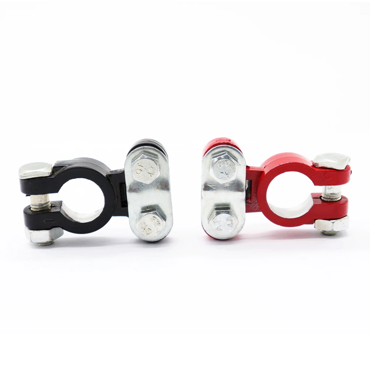 

2 pcs Terminal Connectors Car Positive Negative Post Clamps Strong Conductivity Durable Corrosion Resistance Truck