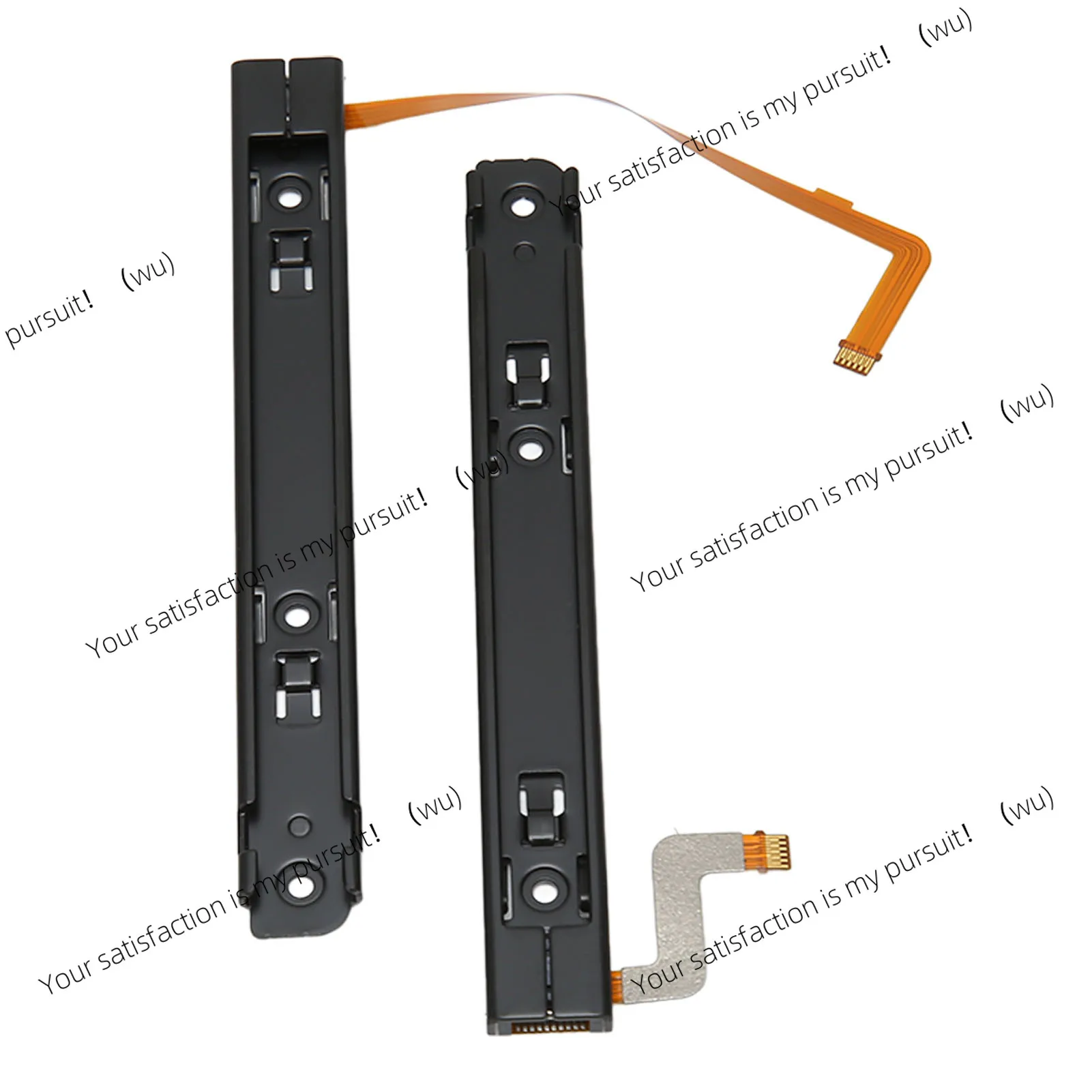 

1 Pair Game Console Slide Rail Professional Replacement Metal Slider Rail with Sensor Flex Cable for SWITCH OLED Host new