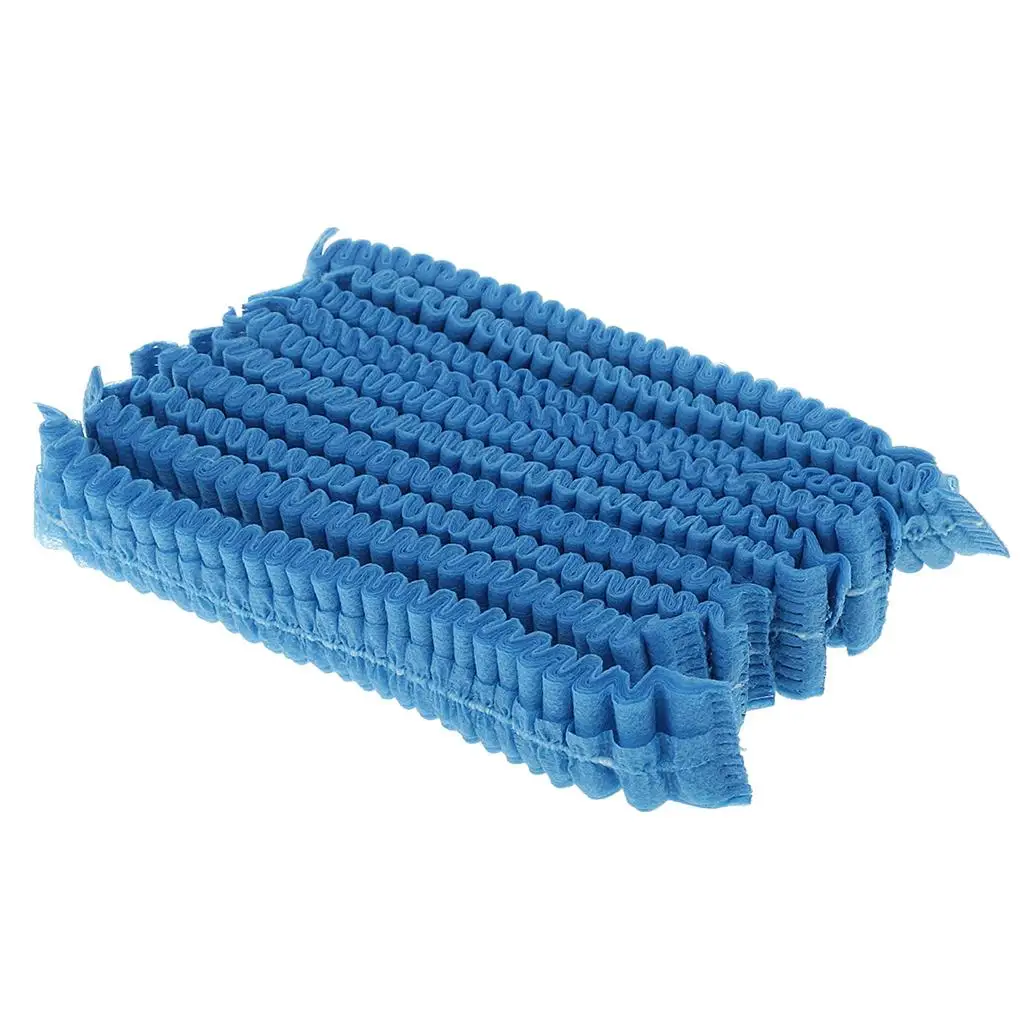 Non-woven Disposable Hair Net Cap Elastic Bouffant Cap Dustproof Barrier for Food Processing Environment