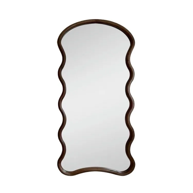 mirror household special-shaped wall-mounted full-length  girls' bedroom fitting mirror living room