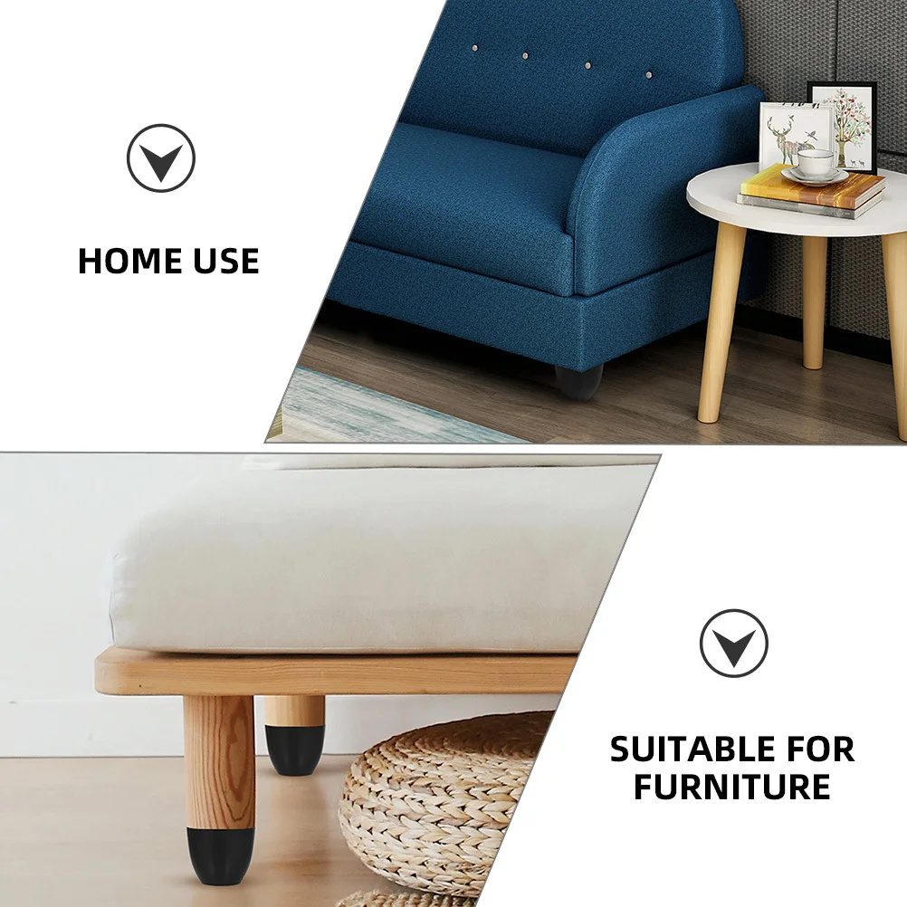 

6Pcs Furniture Feet Screw on Plastic Metal Replacement Legs for Sofa Chair Table Sturdy Adjustable Bed Support Legs